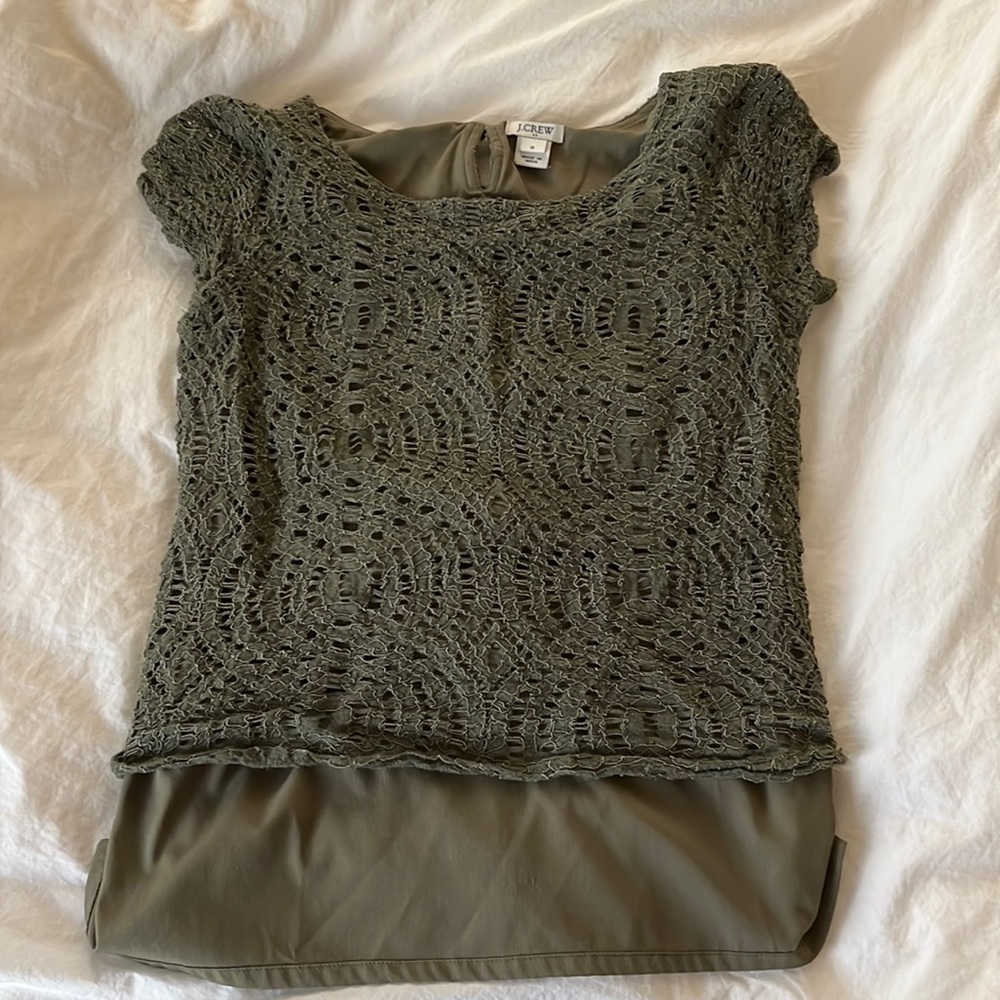 J. Crew Green short sleeve shirt